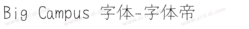 Big Campus 字体字体转换